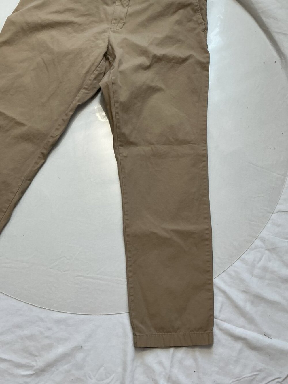 J.Crew Classic Fit 100% Cotton Chino Pants Khaki Tan Men’s 34x32 Straight Leg - Picture 4 of 14